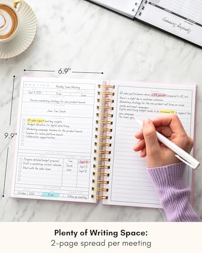Lamare Meeting Notebook for Work Organization–Work Notebook for Note