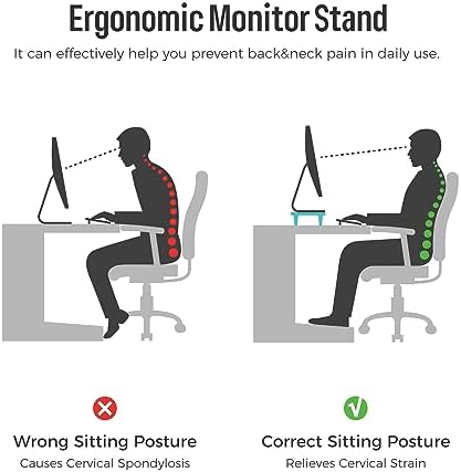 loukin Monitor Stand Riser for Desk, 22.4" × 8.2" Computer Stand