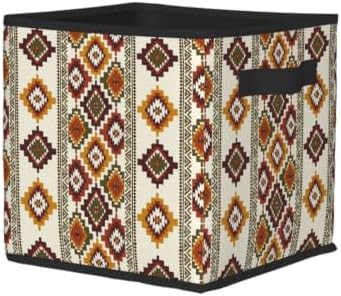 Fabric Storage Bins Closet Storage Bins - Boho Farmhouse Western
