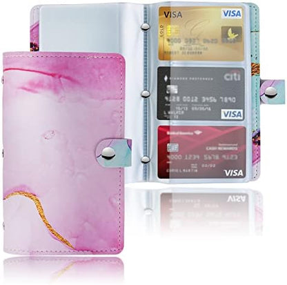 Business Card Organizer,Business Card Holder Book Case PU Leather