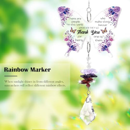 Thank You Gifts for Women Crystal Suncatcher, Employee Appreciation