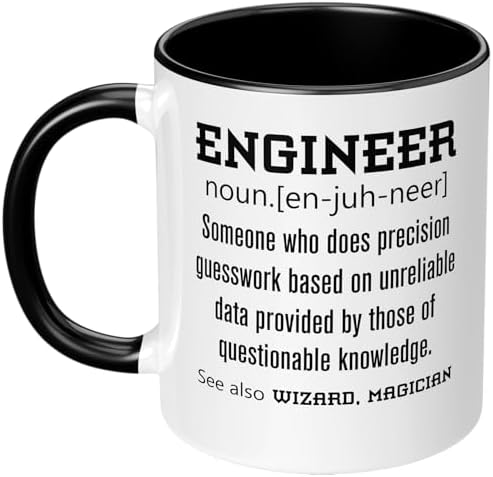 Funny Engineer Definition Gift Ceramic Coffee Mug Tea Cup 11 oz