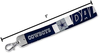 Rico Industries NFL Football Standard Wrist Lanyard Key Chain, Cute