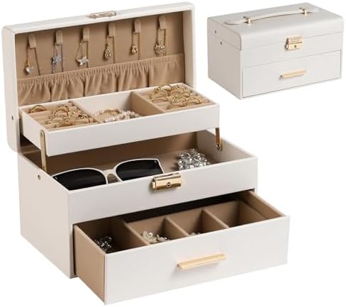 Jewelry Organizer Box, Large Jewelry Boxes for Women Girls
