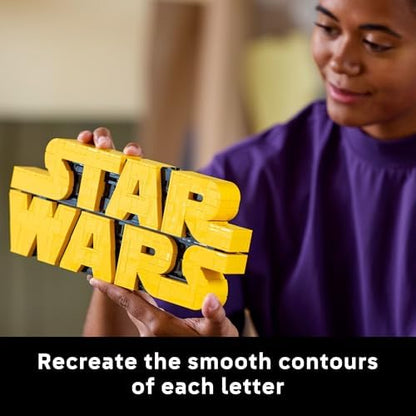 LEGO Star Wars Brick-Built Star Wars Logo - Building Set for Adults