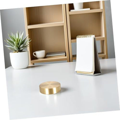 Xmas round Brass Office Paperweight for Calligraphy, Desktop