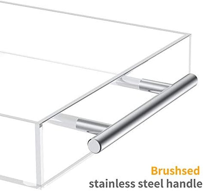 Richboom Clear Acrylic Serving Tray 16"x12" - Coffee Table Living Room