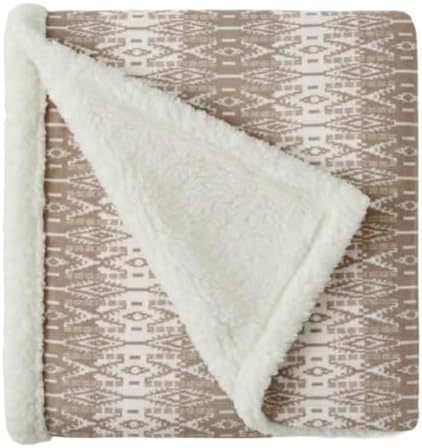 Eddie Bauer - Sherpa Reverse Throw Blanket for Bed or Couch, 50 x 60