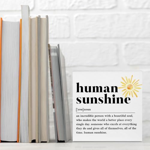 Sunshine Gifts for Women, Inspirational Gifts Human Sunshine Wood Box