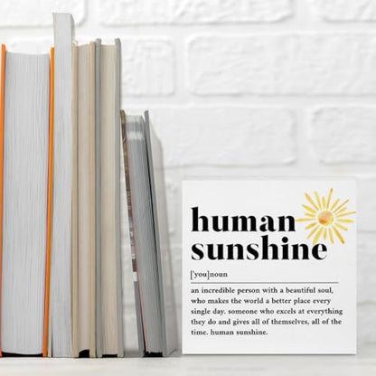 Sunshine Gifts for Women, Inspirational Gifts Human Sunshine Wood Box