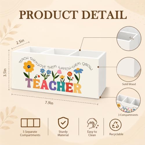 Teacher Appreciation Gifts Pencil Pen Holder for Women Desk