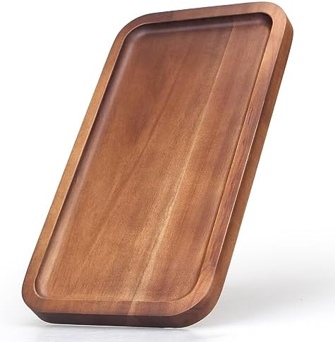 Acacia Wood Serving Tray Decor Small Cheese Charcuterie Boards Wooden