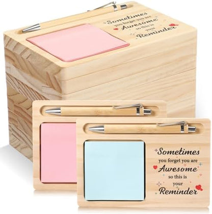 12 Pcs Thank You Sticky Note Holders for Desk You Are Awesome Gifts