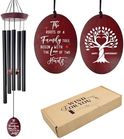 33" Anniversary Wind Chime Gift for Couples‐Happy Anniversary