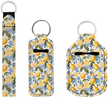 Suobstales 3Pcs Travel Bottles Keychain Holder Set,Travel Bottle