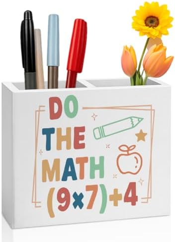 Funny 67 Math Teacher Pencil Holder Decor Teacher Appreciation Gifts