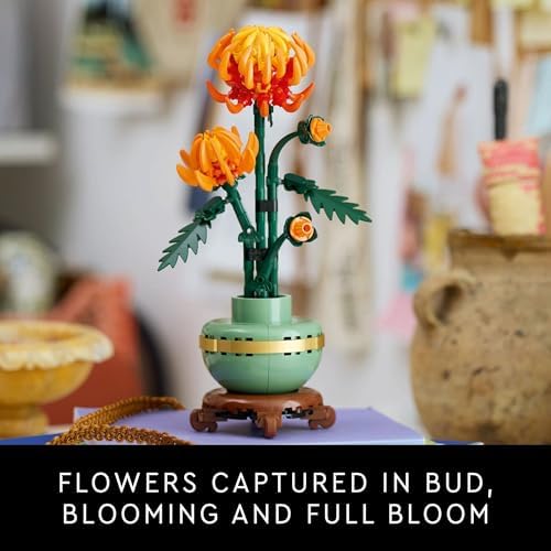 LEGO Botanicals Chrysanthemum Building Set for Adults Ages 18+