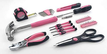 Apollo Tools 39 Piece General Household Tool Set, Pink DT9706P