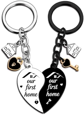 New Home Keychain House Warming Gifts for Couple Best Housewarming