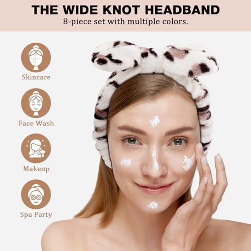 YOOVR 8pcs Spa Headband, Christmas Stocking Stuffers for Teen Girls