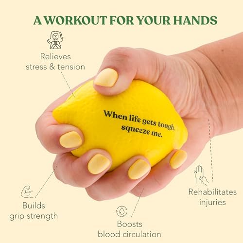 LemonAid – Set of 2 Stress Balls – Soft & Firm Squeeze Levels | Fun