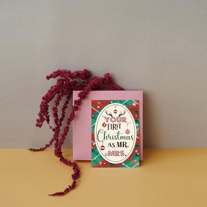 SuperShunhu Heartfelt First Christmas Card for Newlyweds, Xmas Gift