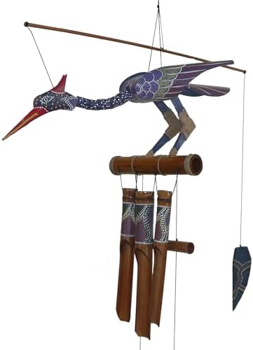 Cohasset Gifts Bamboo Wind Chimes | Natural Soothing Melodic Tones