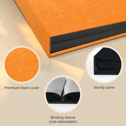 Popotop Photo Album 4x6 200 Pockets for Wedding Gifts,Linen Hardcover