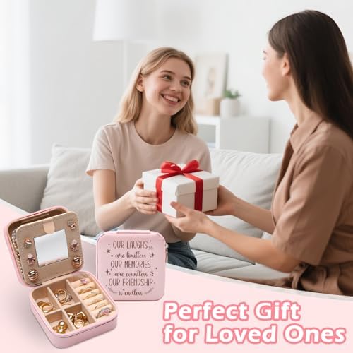 GAOLZIUY Friendship Gifts for Women, Best Friend Travel Jewelry Box