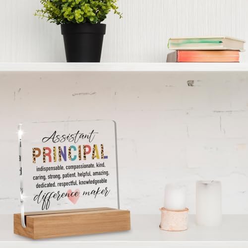 Assistant Principal Appreciation Gifts for Women Men, Thank You Gifts