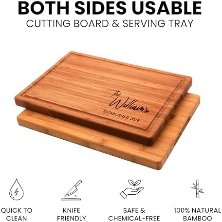 Personalized Cutting Boards for Christmas, Custom Engraved Wood