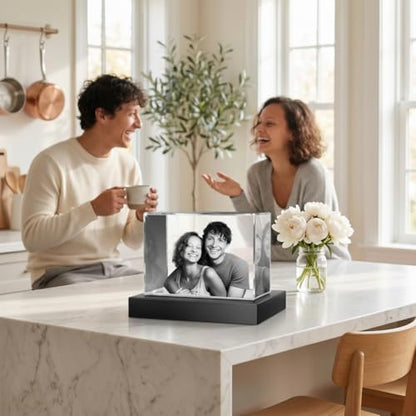 Crystal Photo Personalized Landscape, Engraved Picture Gift