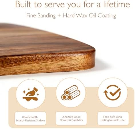 Housewarming Gifts for New Home, Customized Resin Wood Cutting Board