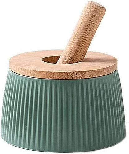 Mortar and Pestle Set Porcelain Set Stoneware Pill Crusher Set