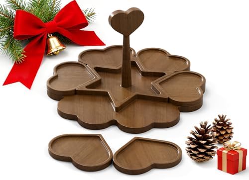 Charcuterie Board and Serving Set, Heart Shaped Christmas Funny