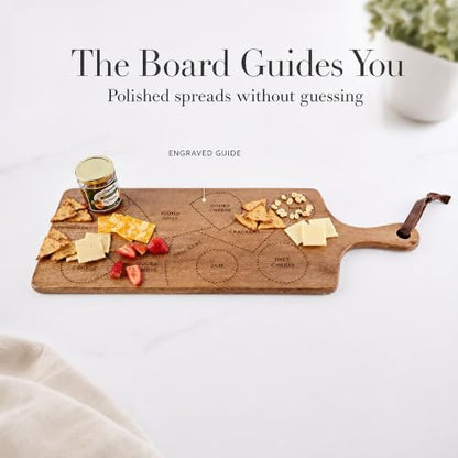 Mud Pie Charcuterie Serving Board, Wood Cheese Board