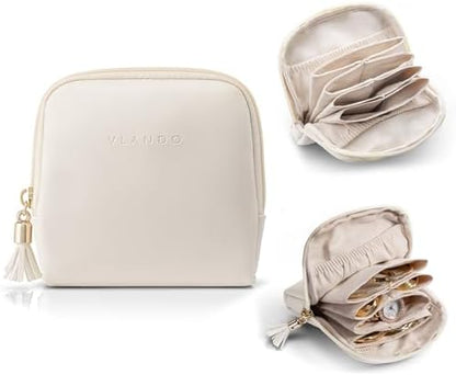 VLANDO Mini Jewelry Travel Case,Gifts for Teachers Women,Jewelry Pouch