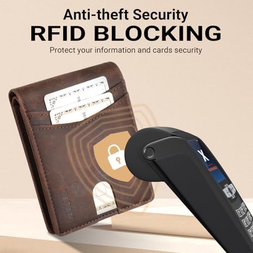 VATAN Wallet for Men Slim RFID Blocking Leather Credit Card Holder