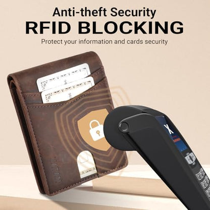 VATAN Wallet for Men Slim RFID Blocking Leather Credit Card Holder