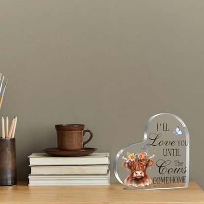 Highland Cow Wedding Anniversary Birthday Decor Gifts for Women Her
