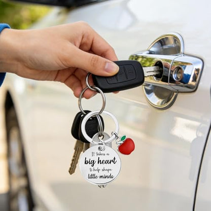 Teacher Appreciation Gift - Thank You Double Sided Engraved Keychain