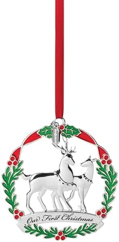 Lenox 894470 2023 Our 1st Christmas Tree Ornament, Deer