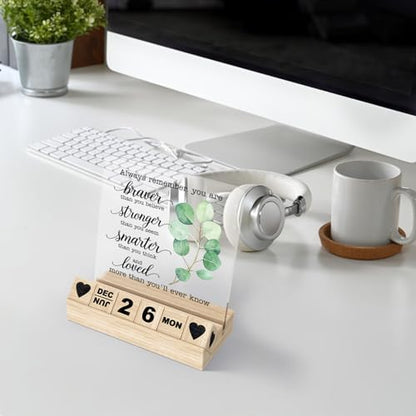 Positive Affirmations Quote Desk Decor, Inspirational Cheer Up Gifts