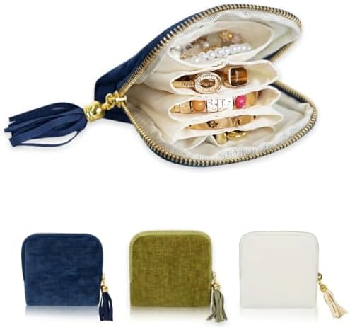 Stratalife Small Travel Jewelry Case, Velvet Storgae Pouch