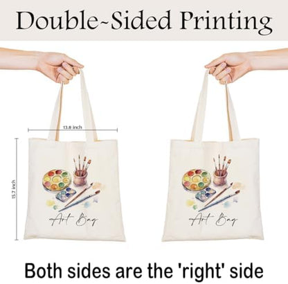 Funny Artist Gift Tote Bag,Reusable Canvas Design,Grocery Shopping
