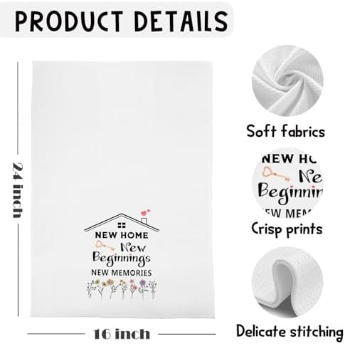 House Warming Gifts New Home Kitchen Towels, New Homeowner Gifts Dish