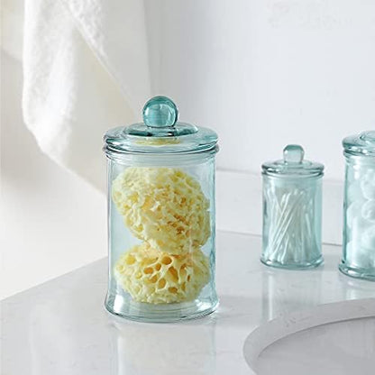 Glass Apothecary Jar | Bathroom Storage Organizer Canister