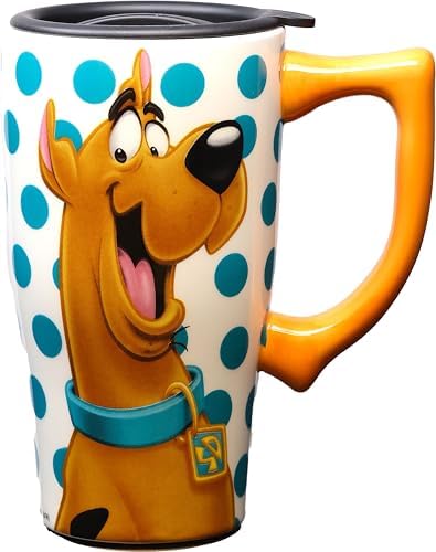 Spoontiques - Ceramic Travel Mugs - Scooby Doo Cup - Hot or Cold