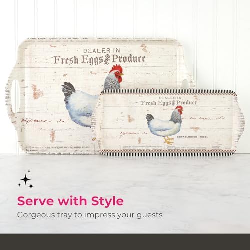 Pimpernel On the Farm Rectangular Melamine Tray – (14.5" x 6.25")
