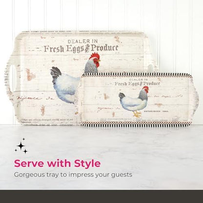 Pimpernel On the Farm Rectangular Melamine Tray – (14.5" x 6.25")